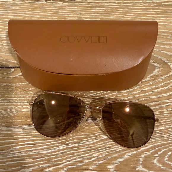 Oliver Peoples Kannon Sunglasses Rose gold brown lens main image 5